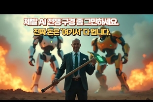 제발 AI 전쟁 구경 좀 그만하세요. 진짜 돈은 '여기서' 다 법니다.