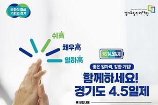 좋은 일자리, 강한 기업! 경기도 4.5일제 시범사업 참여기업 3차 추가 모집
