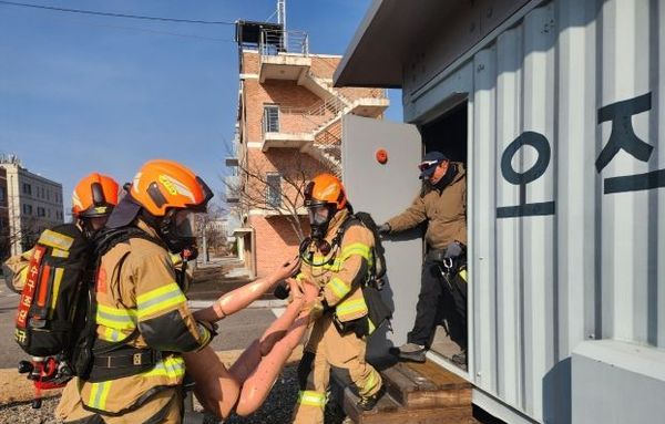 경기북부119특수대응단, 통합대응훈련 실시…재난상황 신속구조 역량 강화