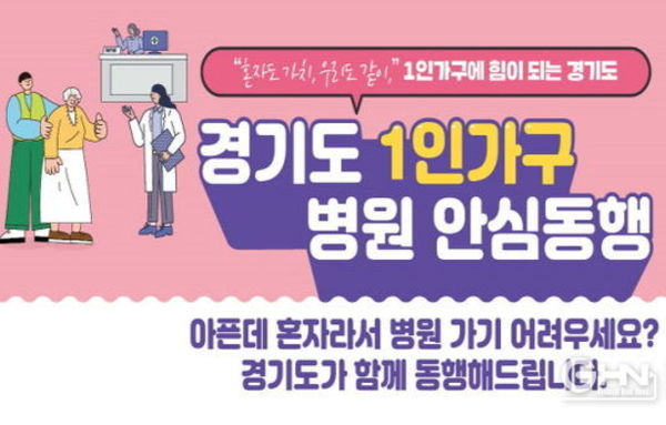 경기도 1인가구 누구나 이용하는 병원안심동행. 이용건수 1만 건 넘어