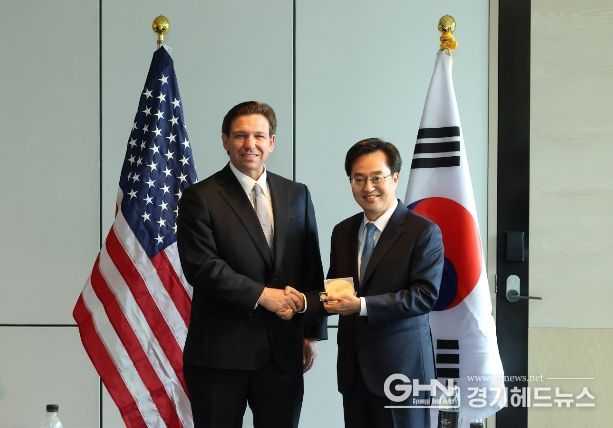 김동연 지사,론 디샌티스 플로리다주지사 면담