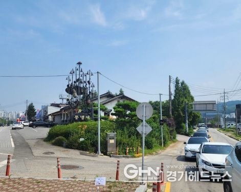 재난안전 전광판이 설치될 예정인 임원마을 일원의 모습