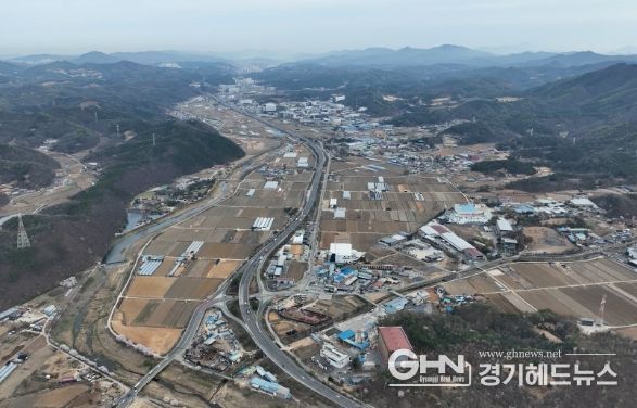 시스템반도체 클러스터 국가첨단산업단지 후보지로 지정된 용인특례시 처인구 이동읍과 남사읍 일대 전경(항공)