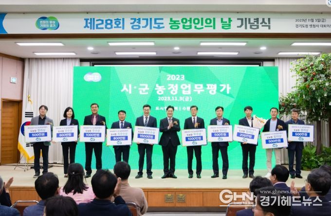 안성시, 경기도 농정업무 평가 ‘장려’기관 선정
