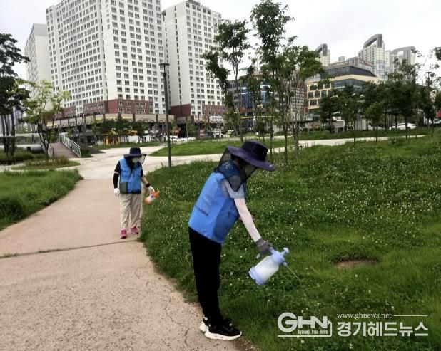 시흥시 배곧2동 마을방역단, 마을방역 활동 활발