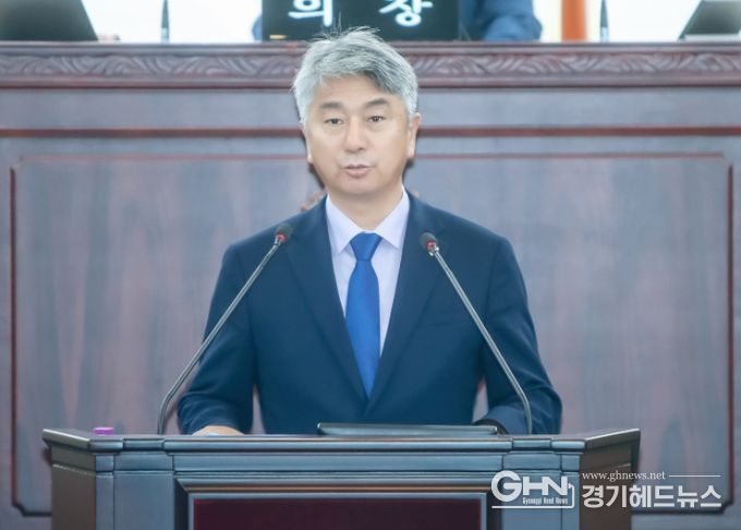 5분 발언하는 장철규 기획행정위원회 위원장