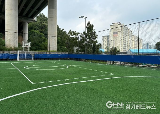상하동 다목적구장 전경