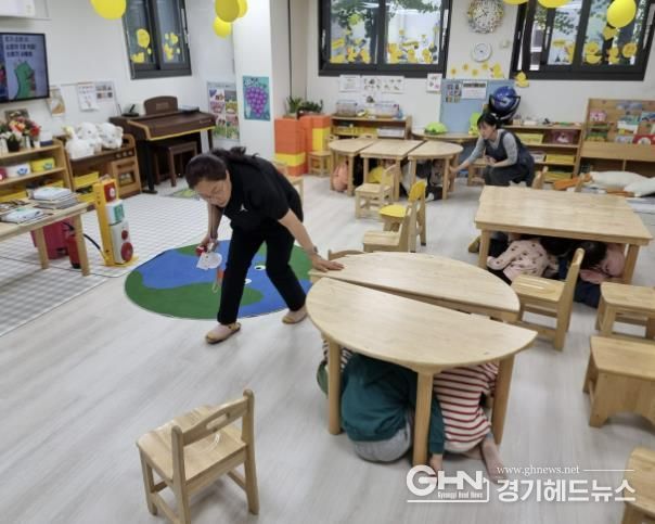 용인특례시에서 상반기에 진행한 찾아가는 안전체험교육 현장 예시