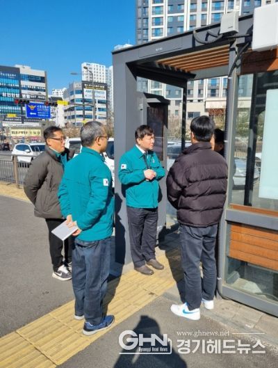 박승삼 시흥시 부시장, 한파쉼터 및 한파저감시설 현장 점검