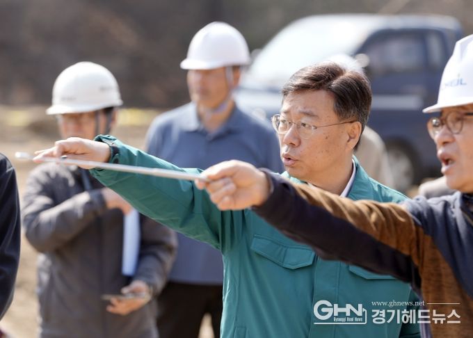 신상진 성남시장, 율동 오토캠핑장 조성공사 현장 점검