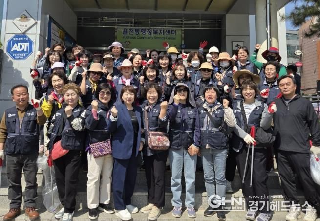 수원시 장안구 율천동, 방치 쓰레기 및 영농폐기물 수거