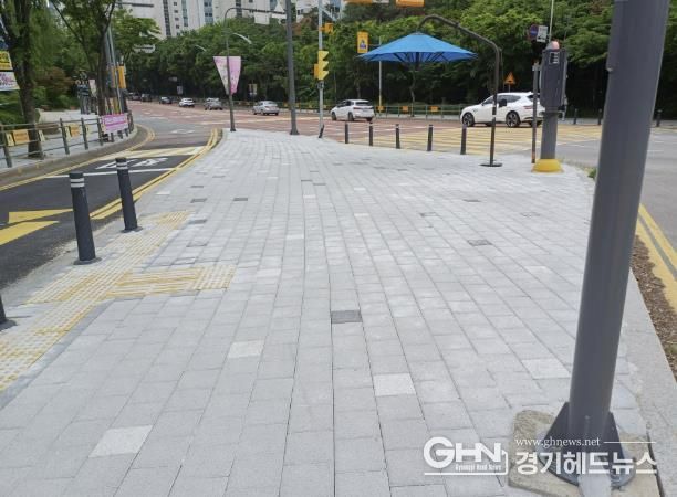 용인특례시 수지구 내 주요 도로 보행 환경 개선 사진