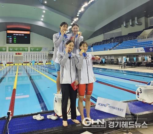 (사)오산스포츠클럽 수영 선수단, 전국소년체육대회서 금빛 질주…메달 6개 획득