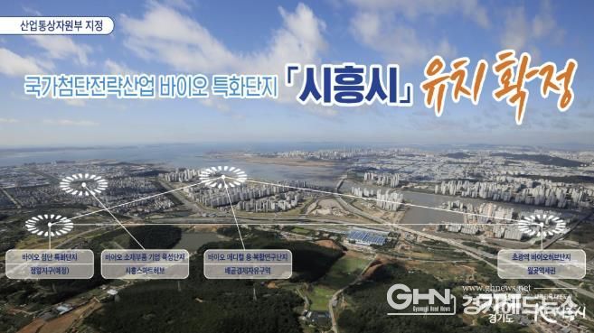 '시흥시, 국가첨단전략산업 바이오 특화단지 유치확정' 홍보 사진