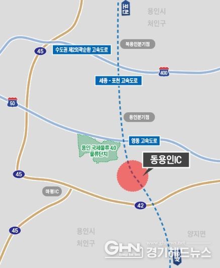 동용인IC 위치도