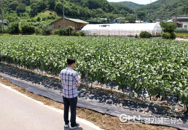 안성시, 드론을 활용한 폭염 예찰 활동 실시