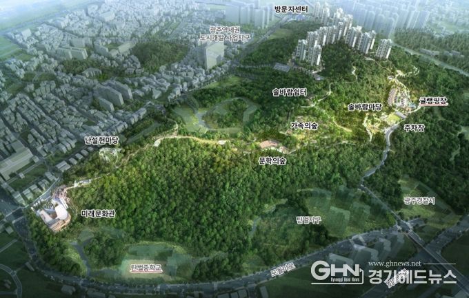 광주시 중앙공원 조성사업 막바지…공정률 95%