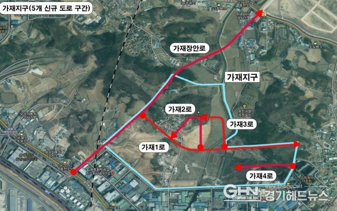 평택시, ‘평택 가재지구 도시개발사업지역’ 등 도로명 부여