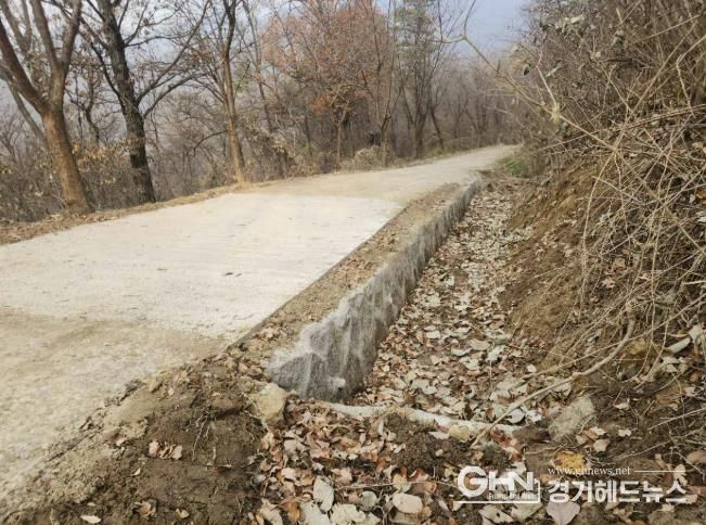 모현읍 왕산리 태교숲길 정비 완료 후 전경