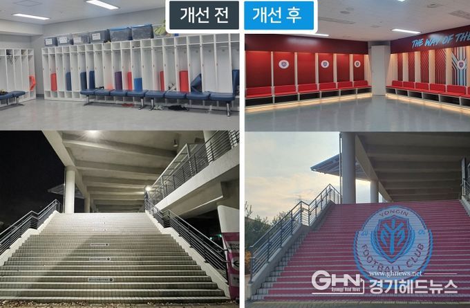 용인FC 창단 대비 미르스타디움 시설 개선 완료