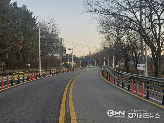 성남시, 청계산로 자전거도로 1.9㎞ 구간 도로 안전시설물 설치