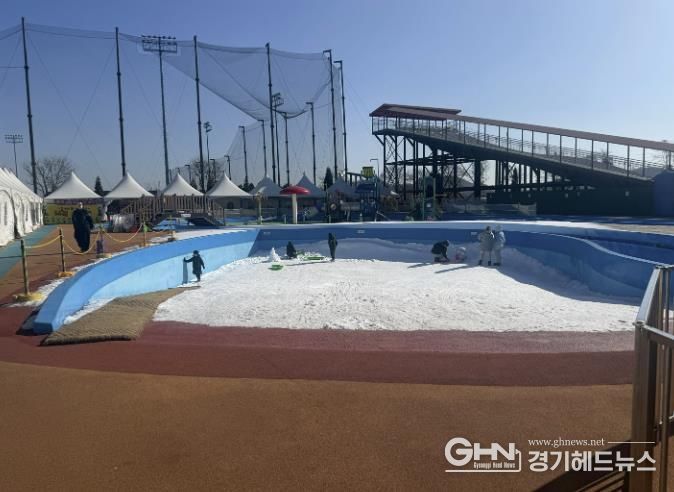 월곶에코피아 썰매장 전경