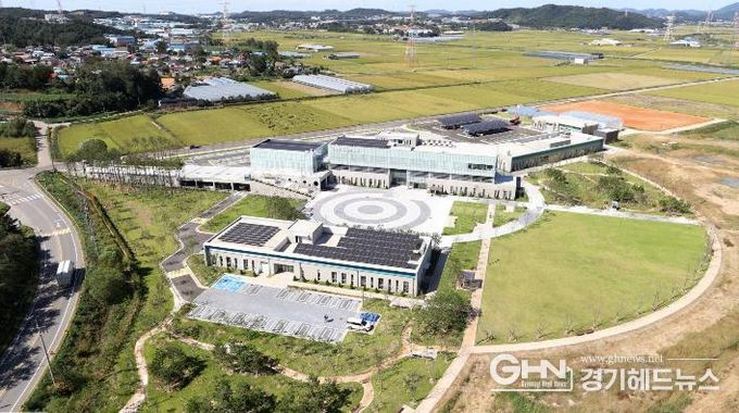 화성시 농업기술센터 상공 항공 촬영 사진