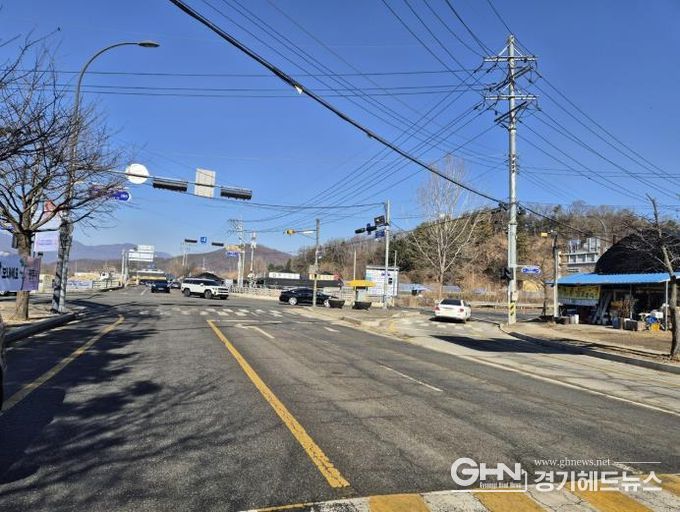 광주시, 퇴촌면 관음사거리 회전교차로 전환 공사 착공