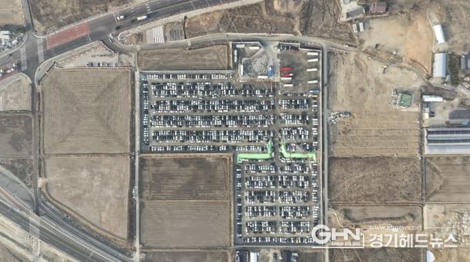 '용인반도체클러스터 일반산업단지' 근로자들의 차량을 수용하는 독성리 1250일원 거점 주차장