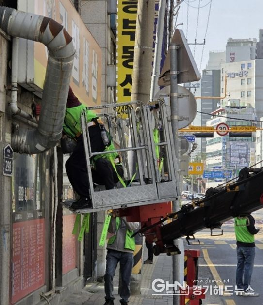 수원시 팔달구, 여름철 풍수해 대비 옥외광고물 특별 안전 점검 실시